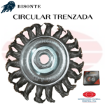 GRATA CIRCULAR TRENZADA INOXIDABLE